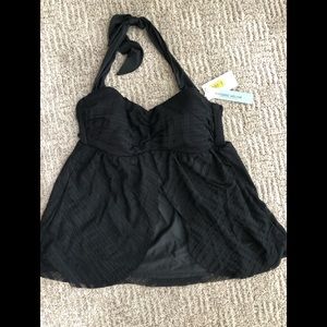 NWT Antonio Melani burnout tankini top. Sz M